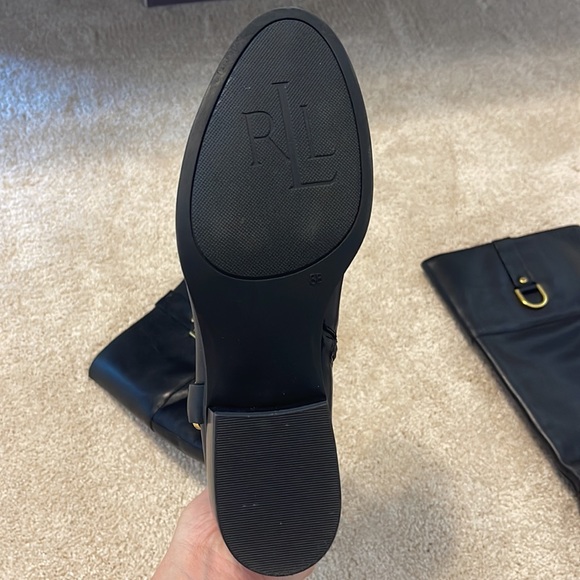 Ralph Lauren Black Tall Boots - Picture 4 of 9
